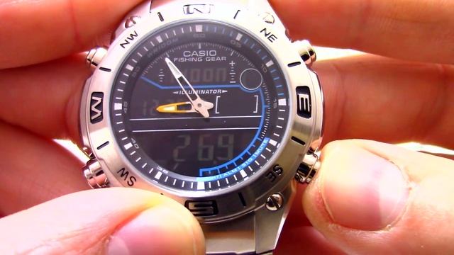 Часы Casio Fishing Gear AMW-703D-1A - Инструкция, как настроить от PresidentWatches.Ru смотреть онлайн