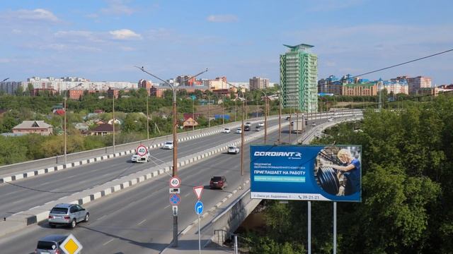 ОМСК. ФРУНЗЕНСКИЙ МОСТ. Видео в 4K. Canon M50 + Canon EF-M 22mm F/2.0 STM