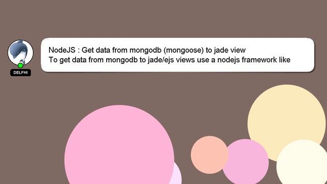 NodeJS : Get data from mongodb (mongoose) to jade view смотреть онлайн
