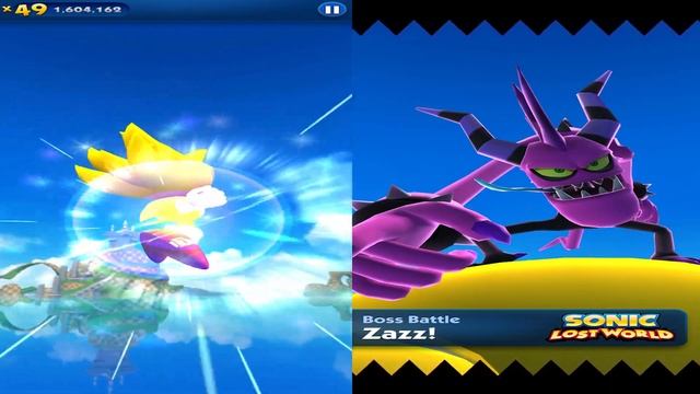 Classic Super Sonic Vs Dr.Eggman Defeat All Battle Boss Zazz Eggman - Gameplay