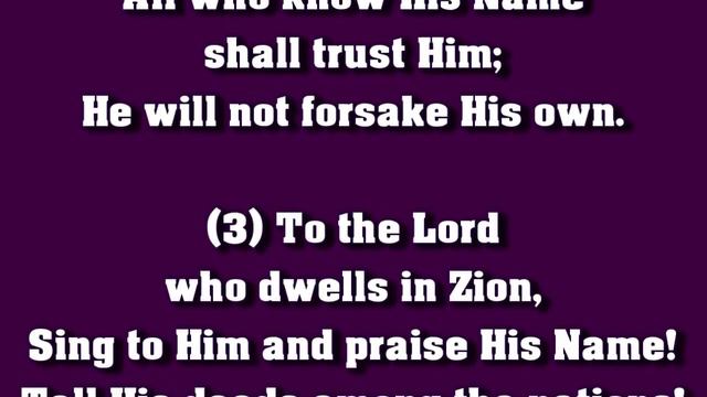Purple Hymnal Page 8 Hymn of Psalm 9 - I Will Praise Thee, O Eternal - Ambassador Chorale смотреть онлайн