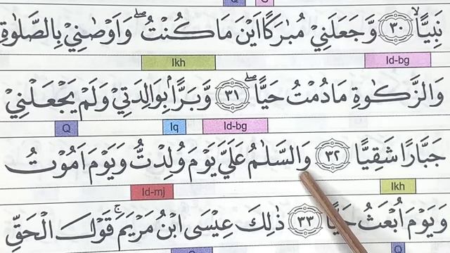 Belajar Ngaji Quran SURAH MARYAM AYAT 26-38 смотреть онлайн
