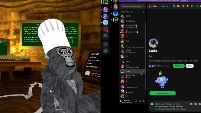 I Messaged The BIGGEST Gorilla Tag creators... смотреть онлайн