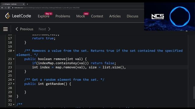 Day 12 - Insert Delete GetRandom O(1) [LeetCode] смотреть онлайн