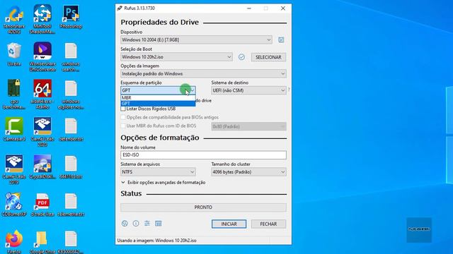 Como Criar Um PENDRIVE BOOTÁVEL Com ISO Do Windows 10 20H2 Usando O Rufus 3.13 ( Atualizado 2021 ) смотреть онлайн