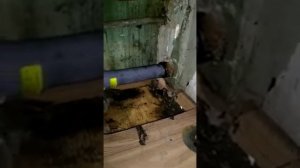 Канализация. Переход с 70 чугунными на 50 пластик. Что случается с чугуном если его часто чистят .