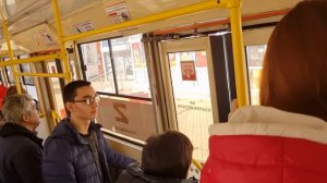 От Улицы Крупской до Кооперативного рынка на 8 трамвае Краснодара