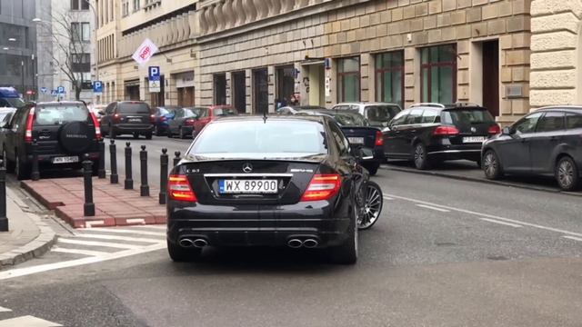 Mercedes C63 AMG W204 Sound In Warsaw смотреть онлайн