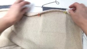 Прорезные карманы спицами. Мой опыт. Подробный МК.