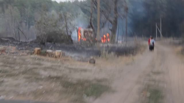 пожар в с. Мечетка Воронежской области 28.08.2010 смотреть онлайн