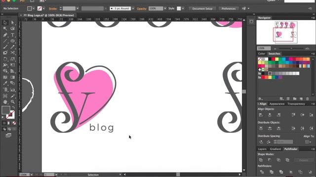 Adobe Illustrator Speed Stream | Feefe Yorka Blog Logo Design смотреть онлайн