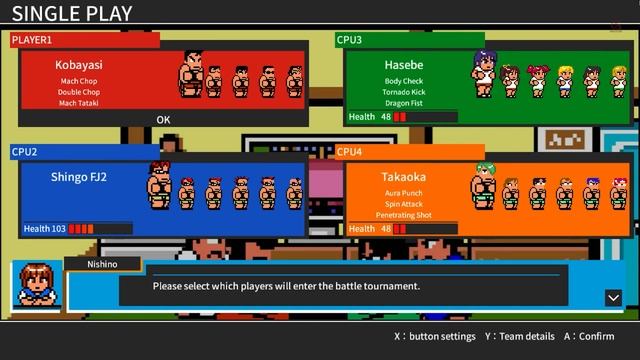 River City Melee Battle Royal Special STORY Reiho's Top 4 Gameplay смотреть онлайн