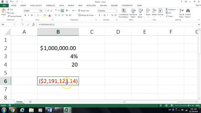 Future value - FV & Present Value - PV Functions in Excel смотреть онлайн