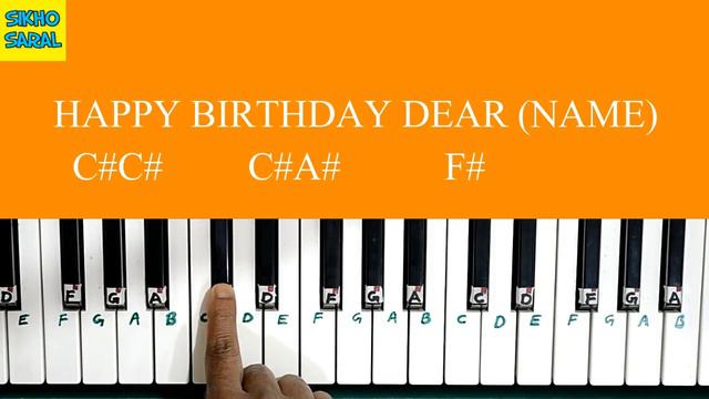 Birthday Song Piano Tutorial Specially For Beginner, Easy & Slow Wtih Notes смотреть онлайн