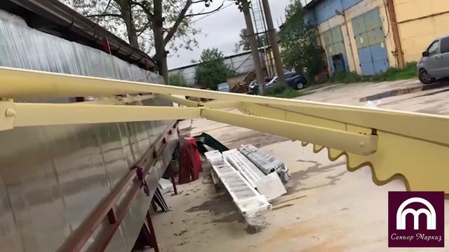 Маркиза выдвижная - локтевой механизм смотреть онлайн