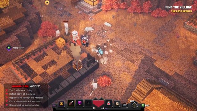 WOLOLOOOO - HARDCORE 1 Life Gameplay - Minecraft Dungeons: Episode 2 Season 3 смотреть онлайн