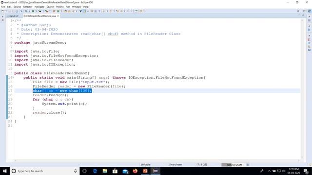 CS206 l OODP Module 4 - Part 3 l Java FileReader, FileWriter l KTU l S4 l 2020 смотреть онлайн