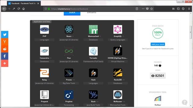 #20 Сайт Stackshare для просмотра стека используемых Web технологий смотреть онлайн