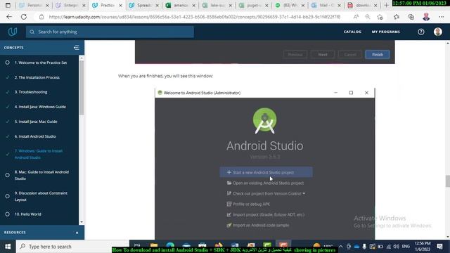 How To download and install Android Studio + SDK + JDK كيفية تحميل و تنزيل الاندرويد showing in pi смотреть онлайн