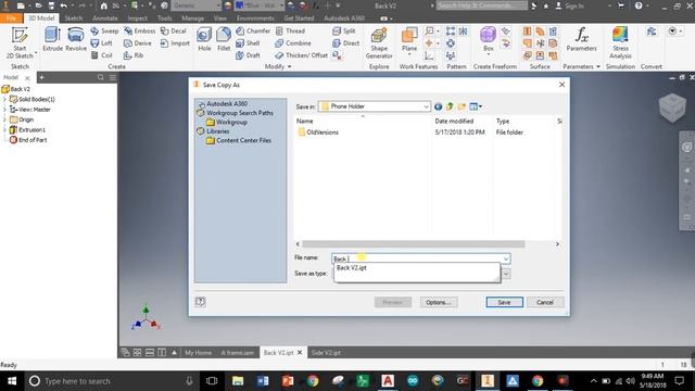 Export Face from Invetor open in AutoCAD смотреть онлайн