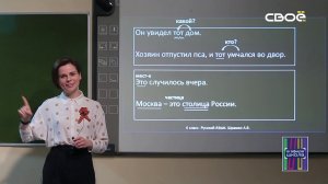 Русский язык 6 класс. Указательные, определительные и вопросительно-относительные местоимения.