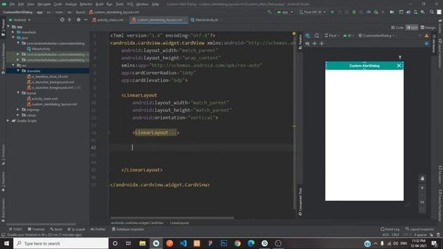 Custom AlertDialog Using Kotlin in Android Studio | Android Tutorials смотреть онлайн