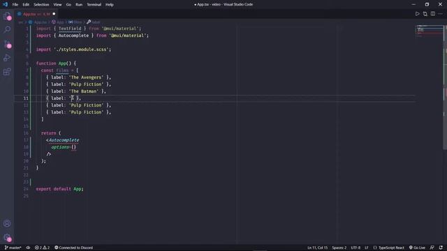 COMO FAZER UM AUTOCOMPLETE NO REACTJS - Material-UI смотреть онлайн