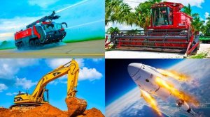 Космический транспорт для детей. Развивающее видео про космос для малышей