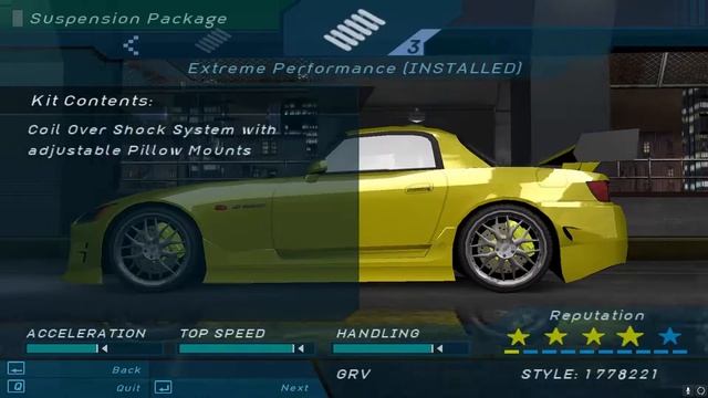 NFS Underground Honda s2000 Customization смотреть онлайн
