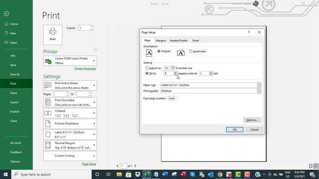 Excel: fit all columns on one page while printing смотреть онлайн