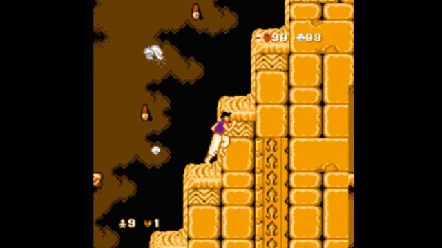 Dendy (Famicom,Nintendo,Nes) 8-bit Aladdin Stage 5 Пески