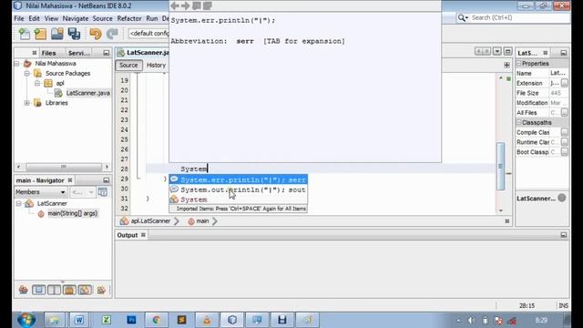 06 - Perintah Masukan (SCANNER) pada Pemrograman Java Menggunakan Netbeans смотреть онлайн