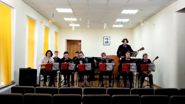 ансамбль "Мелодия", Е.Магалиф "Carol of the bells", С.Грицаенко "Арабеска", рук. Наталья Панина смотреть онлайн