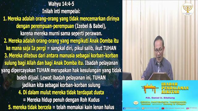IBADAH PENDALAMAN ALKITAB, 02 JUNI 2022 - Pdt. Daniel U. Sitohang смотреть онлайн