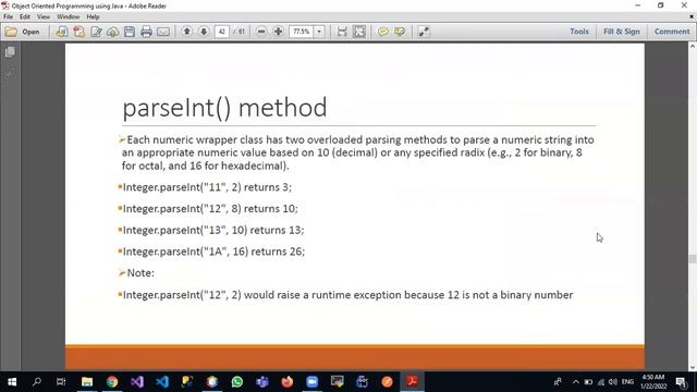 Java Utility Classes (Wrapper Classes , Date , ArrayList and StringBuilder) смотреть онлайн