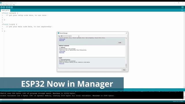 Adding ESP32 module support to Arduino IDE смотреть онлайн