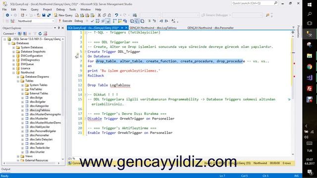 117-) T-SQL DDL Triggerlar смотреть онлайн