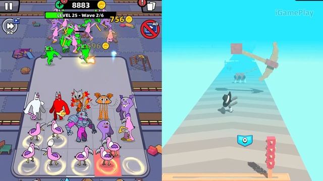 Merge Alphabet Lore Run 3D vs Merge Defense BanBan Fusion - Merge Battles смотреть онлайн