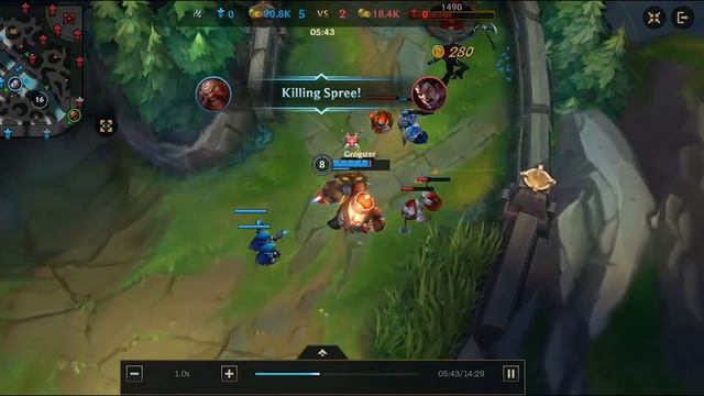 GOD LEVEL GRAGAS PLAYS - 1000+ HOURS BEST PLAYS MONTAGE - League of Legends Wild Rift смотреть онлайн