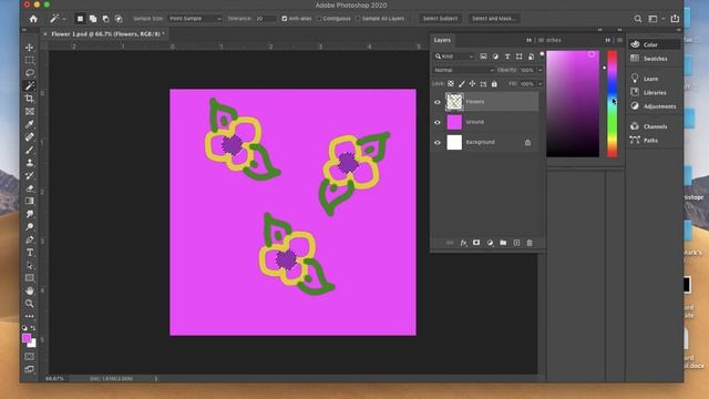 Adobe Photoshop 2 video How to create a floral смотреть онлайн