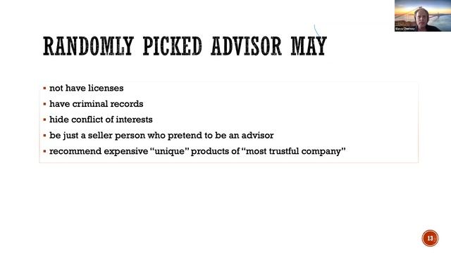 Finance Talk 2: Risk Tolerance, Financial Advisors