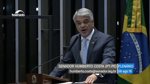 Senador Humberto Costa rebate preconceito do mentecapto presidente Jair Bolsonaro contra o Nordeste смотреть онлайн