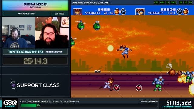 Gunstar Heroes by TapatioJ and Bag the Tea in 42:38 - Awesome Games Done Quick 2023 смотреть онлайн