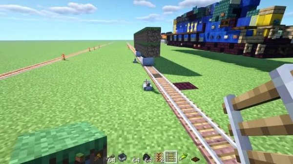 Minecraft Moving Train Create Mod