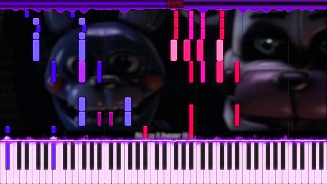 [FNAF SONG] CK9C - You Can't Hide (Piano Tutorial by Danvol) - Synthesia HD смотреть онлайн