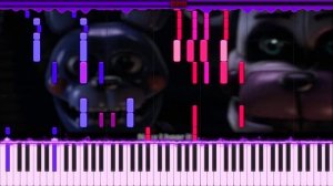 [FNAF SONG] CK9C - You Can't Hide (Piano Tutorial by Danvol) - Synthesia HD