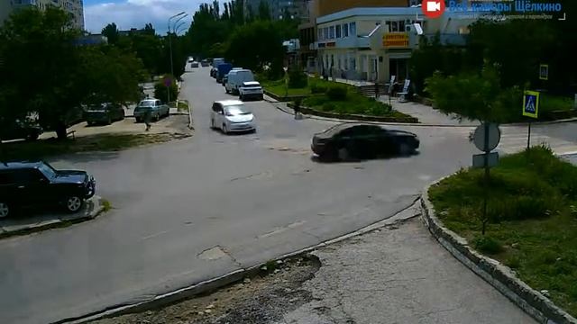 Перекрёсток в Щёлкино, 29.06.2015 - time-lapse с камеры 2 смотреть онлайн