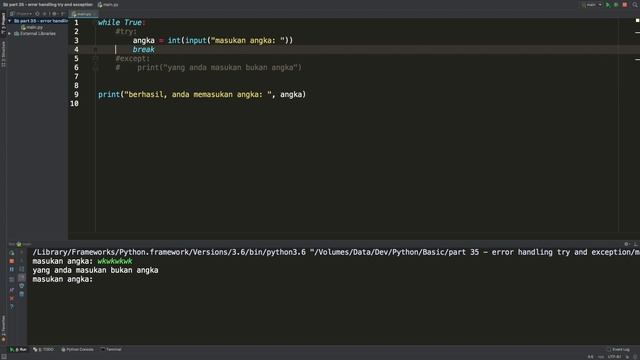 Belajar Python #35 - Try and Exception смотреть онлайн