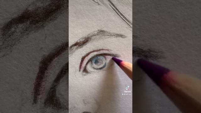 Портрет цветными карандашами. #рисунок #арт #art #draw #pencil смотреть онлайн