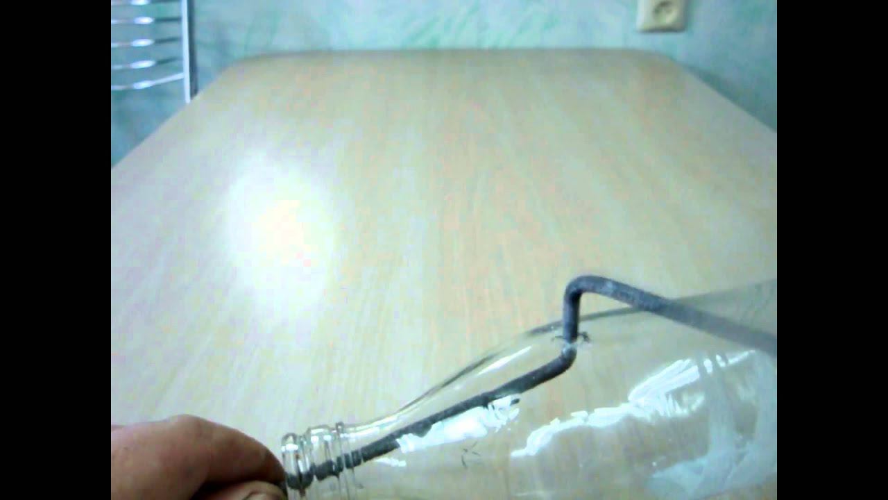 Как сделать отверстие в бутылке. смотреть онлайн